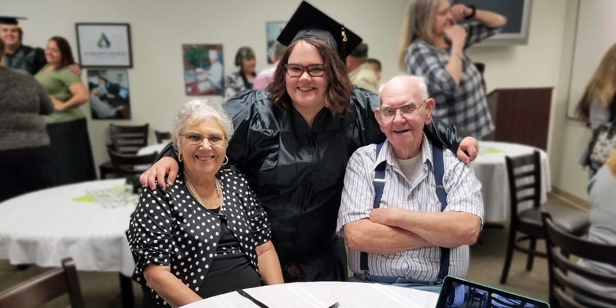 Graduate with Grandparents