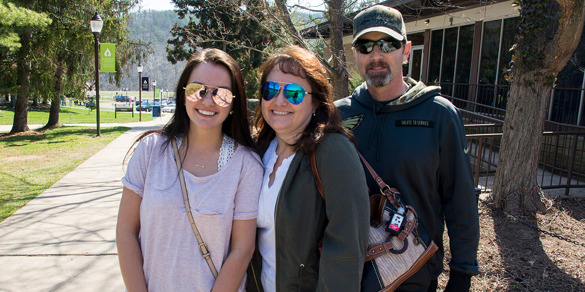 Open House Student with Parents