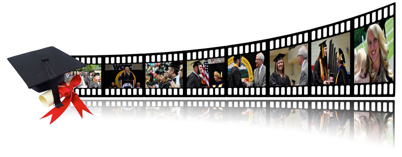 Film Strip showing graduating students