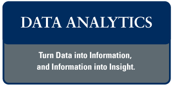 Data Analytics - Turn Data into Information, and Information into Insight.