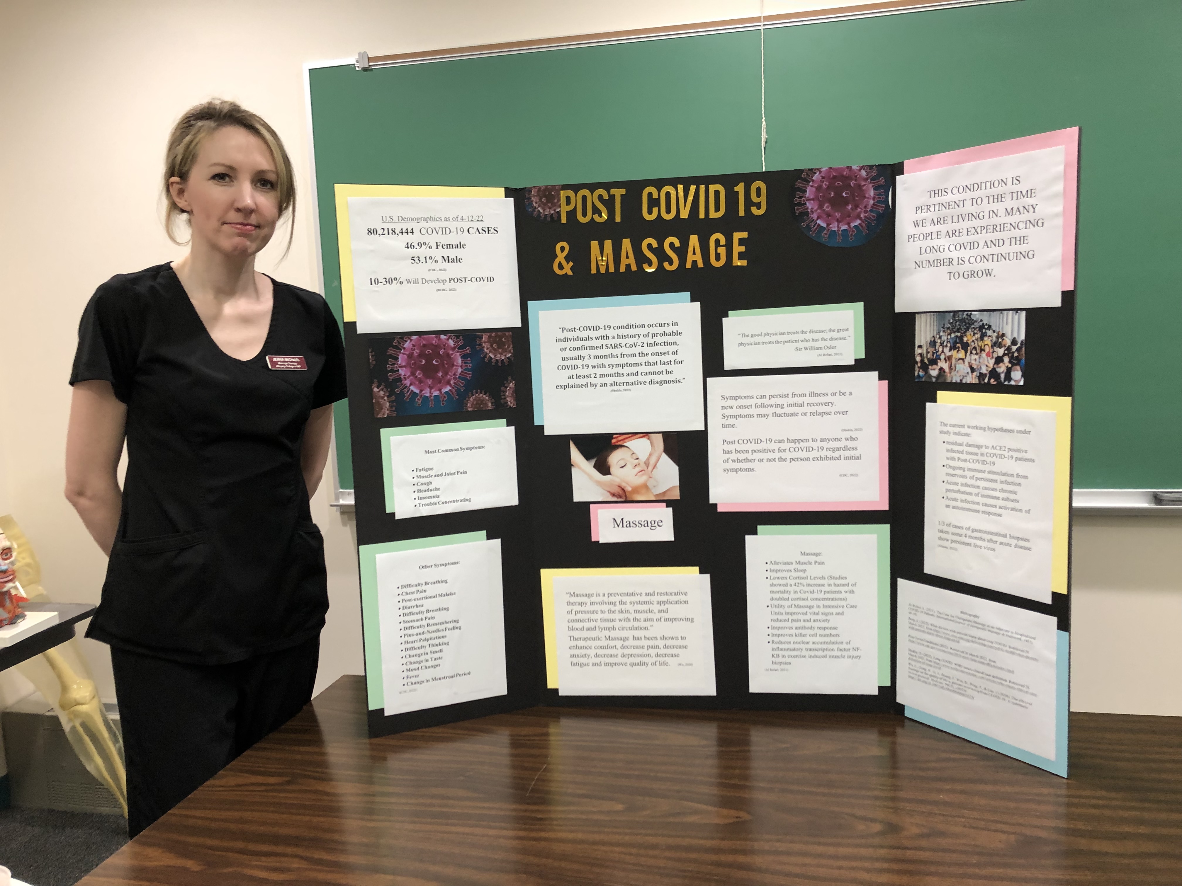 Massage Therapy Student presentation