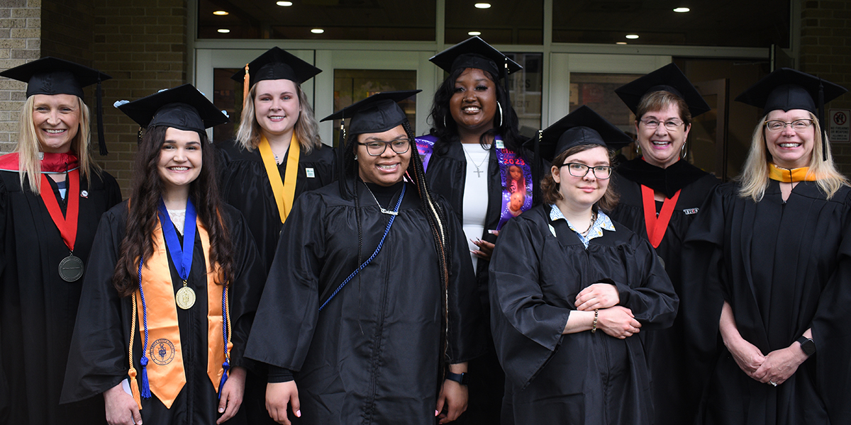 Students and Instructors at graduation