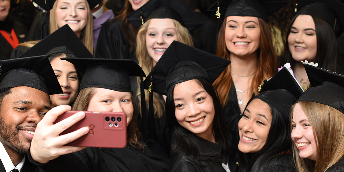 Graduation Students taking a Selfie