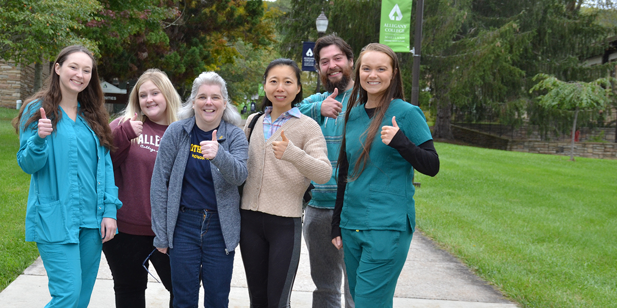 Students given a thumbs up
