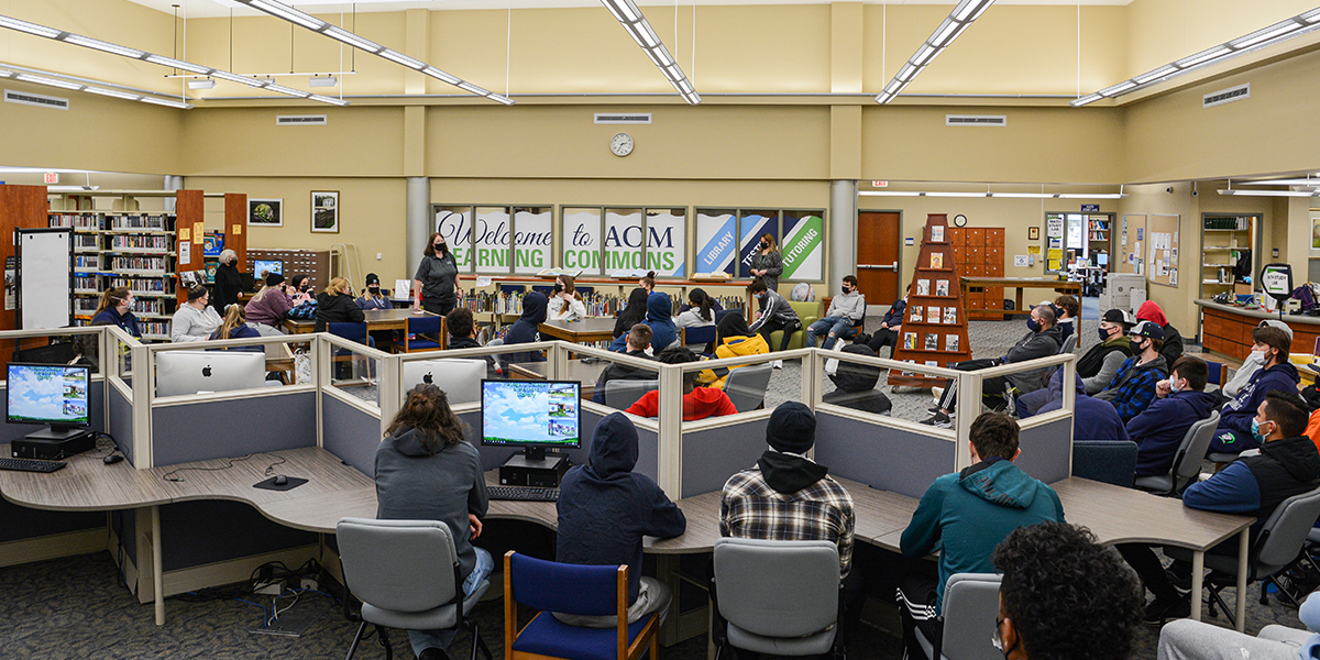 Students in the Learning Commons