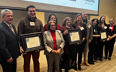 group at awards ceremony