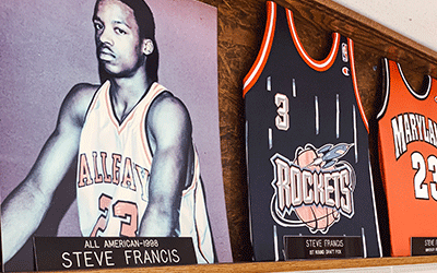 Steve Francis's image & jersey at ACM