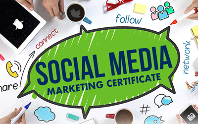 social media marketing certificate graphic