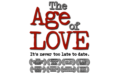 The Age of Love film logo, tagline