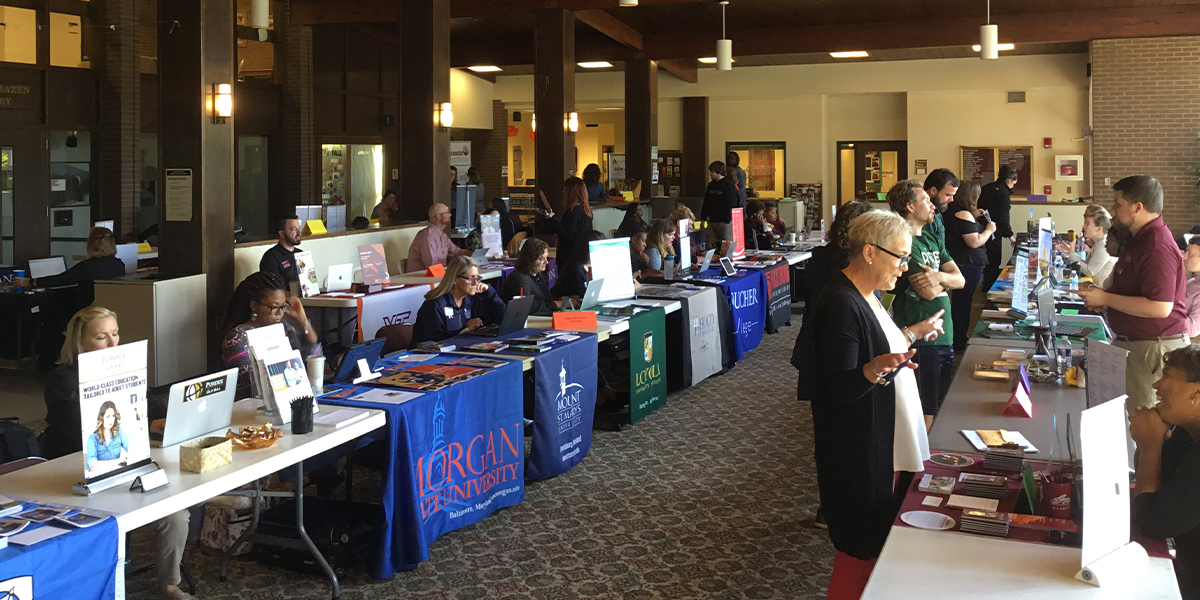 College Recruiters at ACM's Transfer Fair