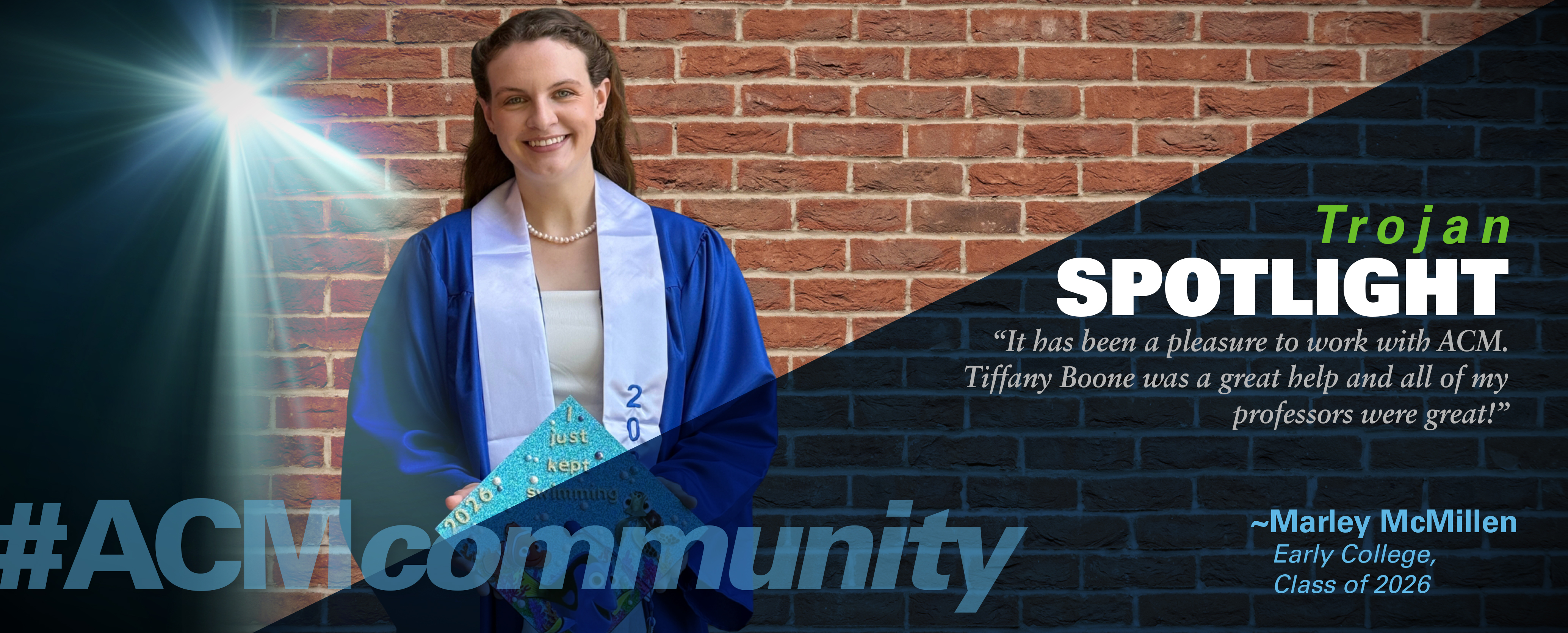 TrojanSpotlightMarleyMcMillen Trojan Spotlight Marley McMillen graphic